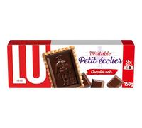 LU PETIT ECOLIER - 1 Paquet de Biscuits Petit Ecolier au Chocolat Noir- Biscuits au Chocolat - Idéal pour le Goûter - 150g