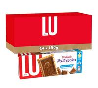 LU PETIT ECOLIER - 14 Boîtes de Biscuits Petit Ecolier au Chocolat au Lait - Pack Familial - Lot de Biscuits au Chocolat - Idéal pour le Goûter - Fabriqué en France - Lot de 14x150g