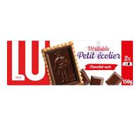 LU - Petit Écolier Au Chocolat Fin, Biscuit Croquant Garni, 150G - Lot De 4