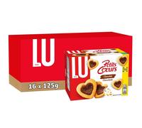 LU - Petits Coeurs Chocolat 125g - Lot de 16