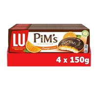 Lu Pim's - Génoise Moelleuse à l'Orange Nappée Chocolat Noir - 4x150g