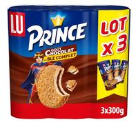 Lu Prince Biscuit Fourré Chocolat Gouter Enfant, 3 x 300g