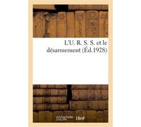 L'U. R. S. S. et le désarmement - Armand Charpentier - Hachette Bnf - broché - Livre