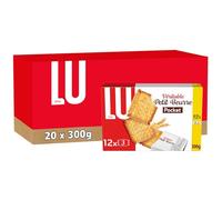 LU - Véritable Petit Beurre Pocket - 20 Boîtes de 12 Sachets de 3 Biscuits Petit Beurre - Lot de Biscuits en Sachets Individuels - Idéal pour un Goûter Gourmand pour Enfants - Lot de 20x300g
