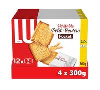 Lu - Véritable Petit Beurre Pocket - Sachets Individuels - 4x300g