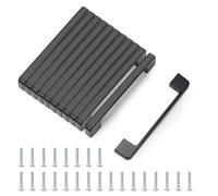 Luabue 12 Pezzi Maniglie per Mobili da Cucina Nero 96mm Distanza Fori Maniglie Cucina con Viti Maniglie Cassetti per Armadio Cassetto e Credenza Cucina