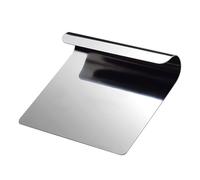 Luabue Aide de Cuisine Multi-usage Grattoir à Pâte en Acier Inoxydable Dough Scraper Spatule de Cuisine Grattoir à Patisserie Ustensiles de Cuisine Corne Patisserie pour Crêpes Légumes Pizza