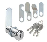 Luabue Serrure de Boîte aux Lettres 35mm avec 4 clés Serrure à Levier avec 5 Plaques de Serrure Différentes Serrure Batteuse a Came pour Boîtes aux Lettres (35mm)