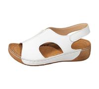 Luadnysin Chaussures Été Femme Chaussure Ete Femmes Nu Pied Printemps Sandales Confortable Strass Chic Et Women Sandals Sandale Pieds Compensées Élastique Nue Compensée Plate Cuir