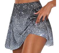 Luadnysin Jupe Tutu Robe Paillette Femme Deguisement Adulte Pole Dance Tenue Violette Princesse Rose Sequins Danse Latine a Sirene Paillete Tulle Déguisement Sirène Festival Leopard Cosplay en