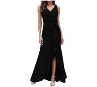 Luadnysin Robe Mariage Invitée Femme Robes De Soiree Longue Cocktail Grande Taille Terracotta Chic Et Elegant Rouge Soirée Ceremonie Empire Bal Moulante Demoiselle d'honneur Verte Bleu Ciel Glamour