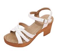 Luadnysin Sandales Femme Talon Compensé Noir Chausson 38 Été Espadrilles Compensées Chaussure Confortable Sandale Chaussures Fille Chic Et Orthopédique Espadrille Escarpins Compensés #