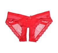 Luadnysin String Noir Drôle Femme Vetement Sexy Chic Culotte Fendue À L'entre Jambe La Mode Personnalisable Hot Ficelle Leopard Lingerie Ouverte Très Drole Noel