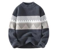 Luadnysin SWEA s Homme Sweat sans Capuche Homme Pull Noir Pull Col Rond Tee Shirt Manches Longues Tee Shirt Manche Longue Noir Col V Teeshirt XL Manches Longues Rond V s À