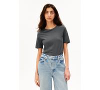 LUALAA LINEN BLEND T-SHIRT | Mélange de lin - gris (S)