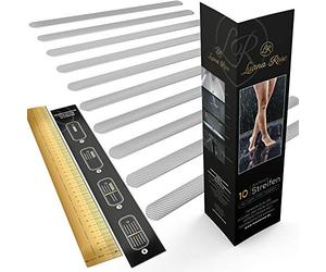 Luana Rose Bandes antidérapantes pour Douche et Baignoire - Transparentes & Autocollantes - kit d'autocollants - Autocollants pour la Douche 100% antiglisse pour Salle de Bain & escaliers