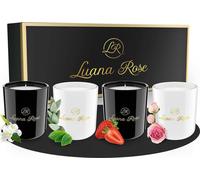 Luana Rose Bougies parfumées Set cadeau - Set de 4 - 100% cire de soja
