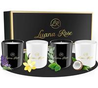 Luana Rose Bougies parfumées Set cadeau - Set de 4 - 100% cire de soja