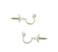 Luance - Lot de 2 gonds crosses blanc et or