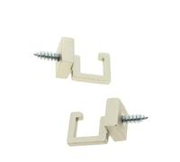 Luance - Lot de 2 gonds crosses carre argent mat