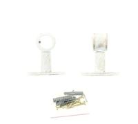 Luance - Lot de 2 Supports Simple Blanc et Or