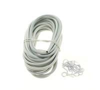 Luance - Tringle ressort gaine blanc