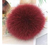 LUAND Pompons en Vraie Fourrure de Renard Naturelle, Boule de Fourrure véritable Moelleuse pour Femmes, Bonnet tricoté, Skullies avec Bouton-Pression, DIY, 12/13/15cm
