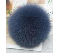 LUAND Pompons en Vraie Fourrure de Renard Naturelle, Boule de Fourrure véritable Moelleuse pour Femmes, Bonnet tricoté, Skullies avec Bouton-Pression, DIY, 12/13/15cm