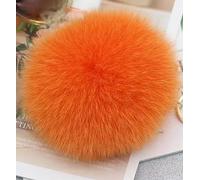 LUAND Pompons en Vraie Fourrure de Renard Naturelle, Boule de Fourrure véritable Moelleuse pour Femmes, Bonnet tricoté, Skullies avec Bouton-Pression, DIY, 12/13/15cm