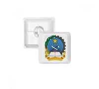 Luanda Angola Emblème National PBT Clavier Mécanique Blanc OEM Sans Marquage R4 multicolore