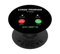 Luang Prabang Appelle et Je Dois partir en Voyage au Laos PopSockets PopGrip Adhésif