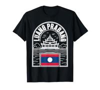 Luang Prabang Laos Bold Outline Souvenir de Voyage T-Shirt