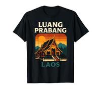 Luang Prabang Laos Mekong River Retro Asie du Sud-Est Voyage T-Shirt