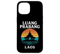 Luang Prabang Laos Temple Vintage Voyage Mékong Asie Coque pour iPhone 15