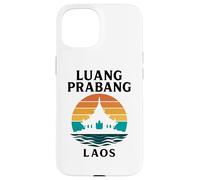 Luang Prabang Laos Temple Vintage Voyage Mékong Asie Coque pour iPhone 15