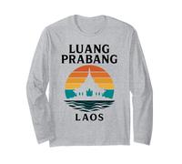 Luang Prabang Laos Temple Vintage Voyage Mékong Asie Manche Longue