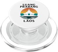 Luang Prabang Laos Temple Vintage Voyage Mékong Asie PopSockets PopGrip pour MagSafe