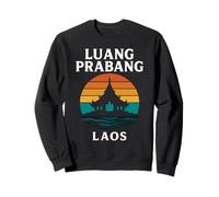 Luang Prabang Laos Temple Vintage Voyage Mékong Asie Sweatshirt