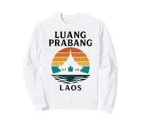 Luang Prabang Laos Temple Vintage Voyage Mékong Asie Sweatshirt