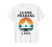 Luang Prabang Laos Temple Vintage Voyage Mékong Asie T-Shirt