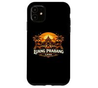 Luang Prabang Temple du Coucher de Soleil au Laos Design Voyage Coque pour iPhone 11
