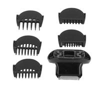 Luatoxry Tête de rechange pour tondeuse à barbe série 5/6/7 avec 5 peignes de taille compatibles avec 5018s, 5020s, 5035s, 5049cs, 6020s, 6040cs, 7020s, 7025s