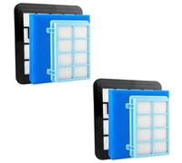 Luazvilkpsar 2 pièces Kit de Filtres, Filtres de Rechange Compatibles avec Philips PowerPro Compact, Active, City und Power Cyclone, pour Philips Aspirateur FC8010, FC9332, FC9555, FC9550, FC9333