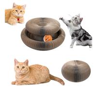 Luazvilkpsar Griffoir pour Chat Carton, Magic Organ Cat Scratcher Board avec Clochettes, 2 en 1 Cat Scratching Board, Griffoir Magique pour Chat Pliable, Jouet Interactif pour Cha Interieur