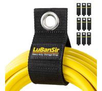 LuBanSir 9 Packs Extension Cord Holder Organizer, 13-inch Heavy Duty Storage Straps for Garden Hose Storage and Garage Wall Organization