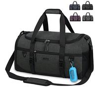 Lubardy Sac de Sport Homme Femme 40L Sac de Voyage Imperméable Grande Capacité avec Serviette Sport et Compartiment à Chaussures Sac Bandoulière Gym Weekend Yoga Fitness Noir