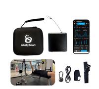 Lubeby Smart VBT Cube Encodeur linéaire basé sur la vitesse VBT Capteur Corde Fitness Appareil d'entraînement de force (version haut de gamme)