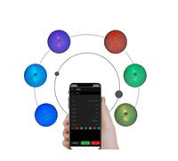 Lubeby Smart X-Ball Lot de 2 balles d'entraînement à réaction intelligente pour entraînement d'agilité et coordination œil-main