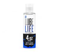 LUBELIFE Water-Based Anal Lube for Men, Women & Couples - Personal Lubricant Safe for Toy & Condom Compatible, Water Based Lubricant Gel for Privacy & Intimacy (4 Fl Oz)