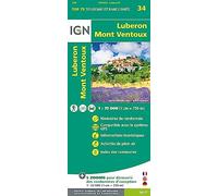 IGN Lubéron.Mont-Ventoux - Carte topographique Taille unique